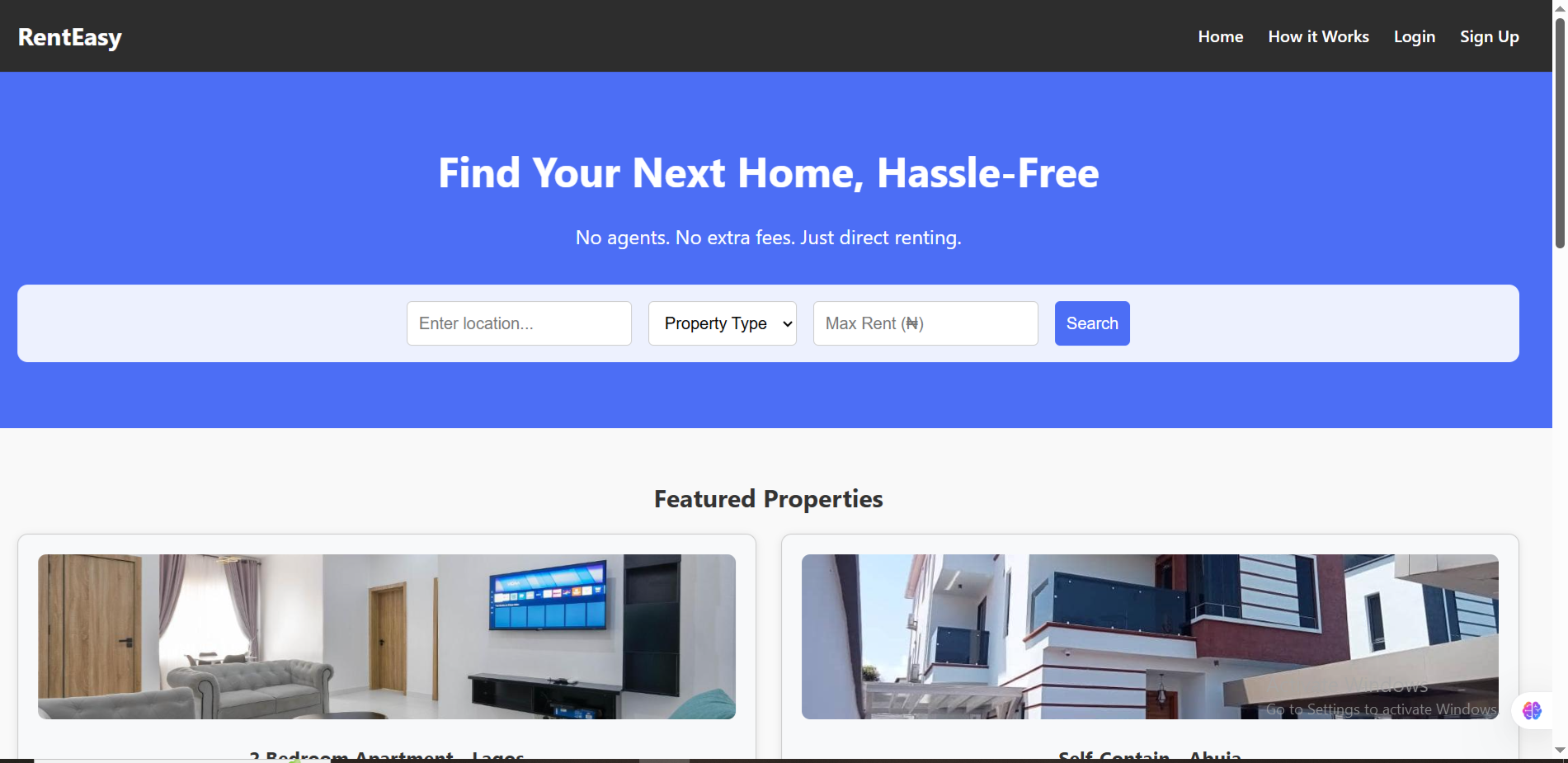 EAZYRENT WEBSITE